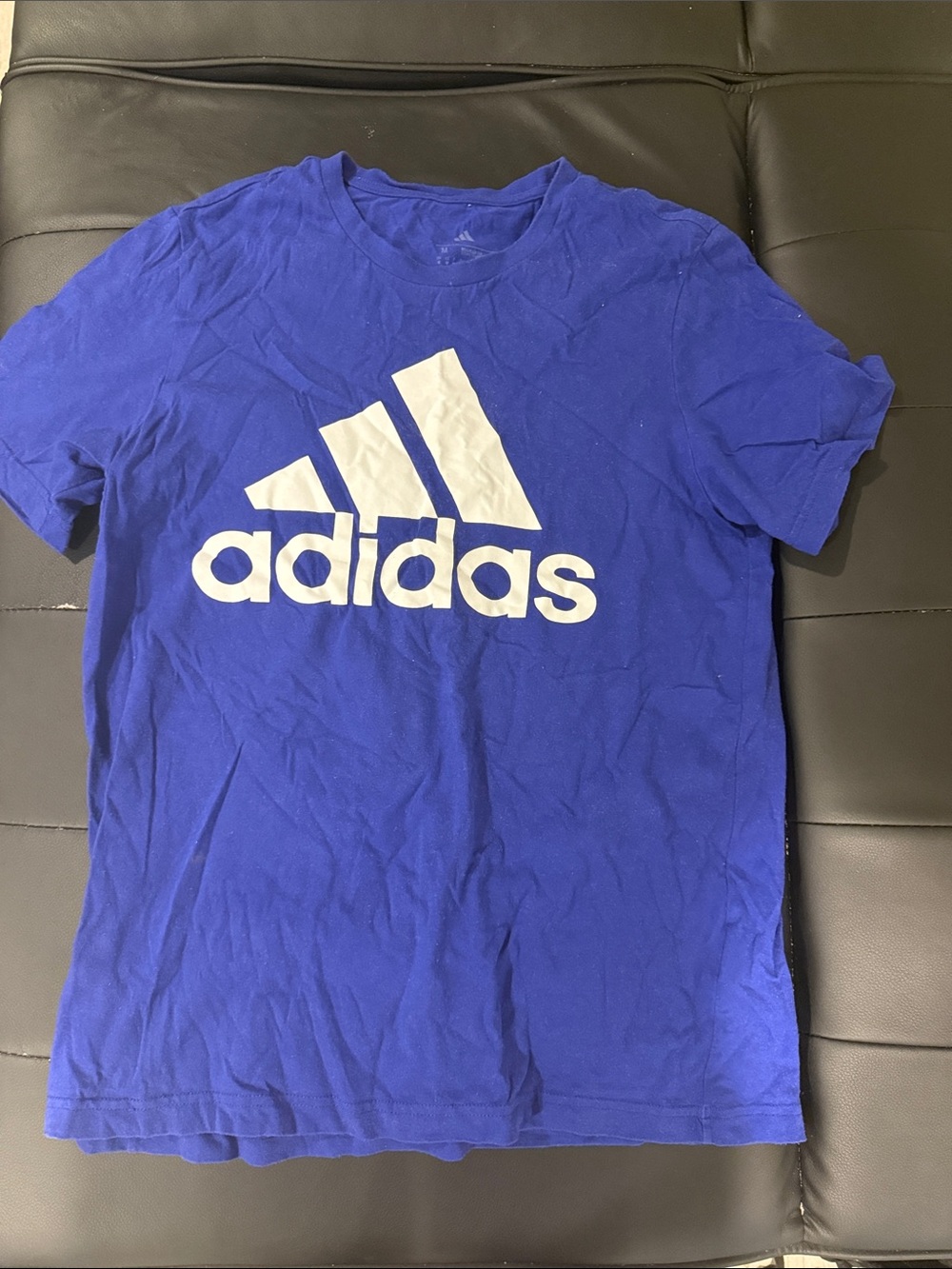 adidas Royal Blue Short Sleeve Logo Tee